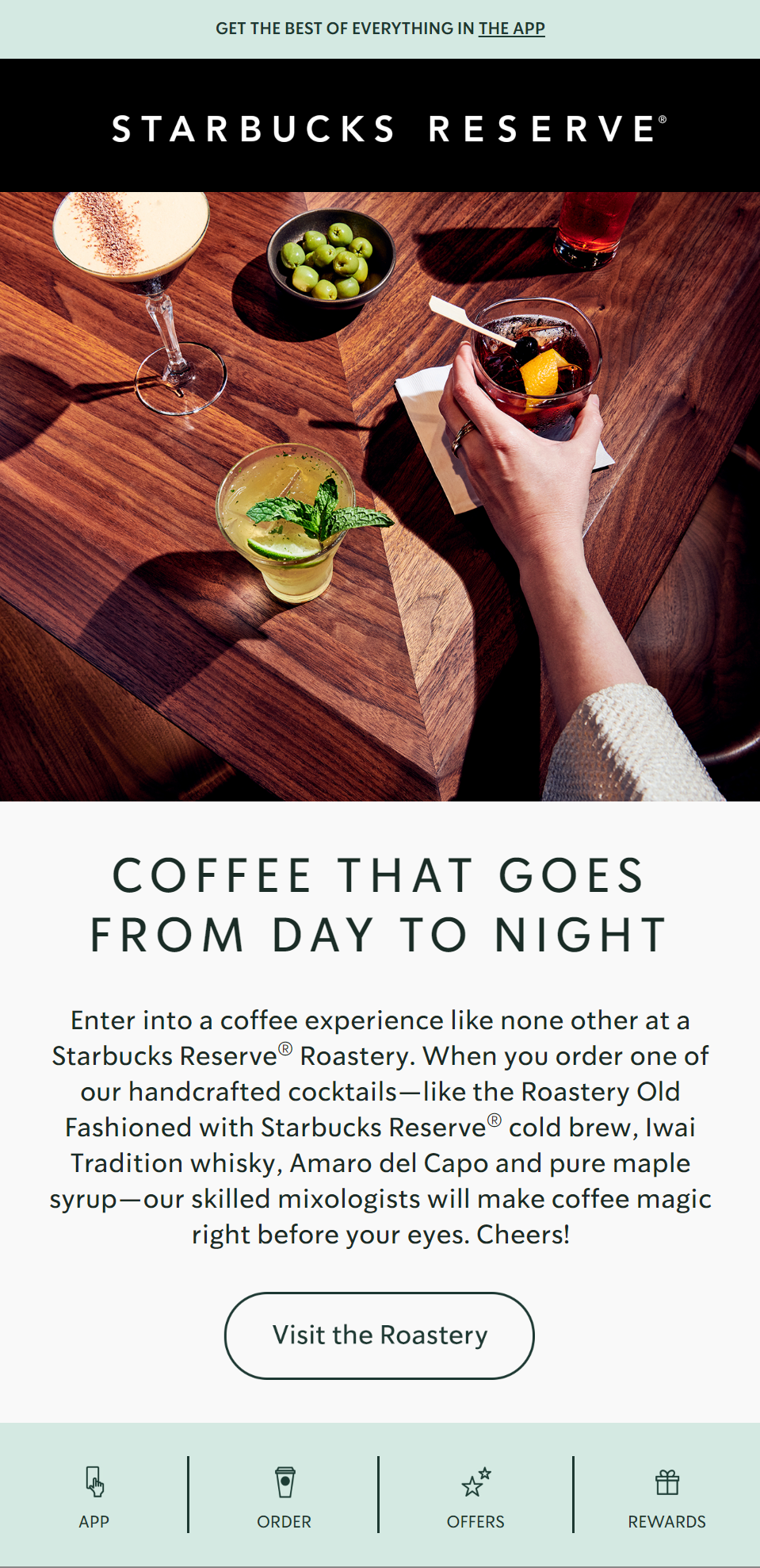 Starbucks® Reserve email